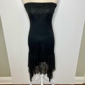 Teeze Me strapless beaded dress